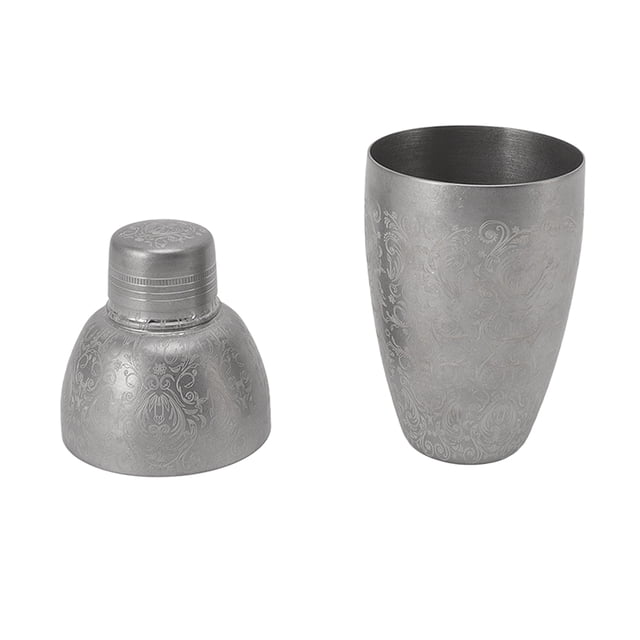 Bar Bartending Mixer Shaker, American Carved Worn Cocktail Shaker 304 Stainless Steel Dishwasher Safe For KTV