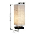 thumbnail image 4 of Kiven Modern Rechargeable Table Lamp, Dimmable Desk Lamp with Fabric Lampshade and Rechargeable LED bulb, 4 of 7