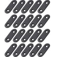 thumbnail image 1 of Corner Brackets Flat Straight Corner Brace Stainless Steel Plates Brackets For Furniture Desk Table Shelf Repair (25pcs, Black), 1 of 5