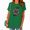 3-Green, variant on UNISHE Women's white Fall Abstract Boho Wildflower Floral Graphic Short Sleeve T-Shirts Tops