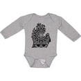 thumbnail image 3 of Inktastic Michigan Silhouette Mandala Boys or Girls Long Sleeve Baby Bodysuit, 3 of 5