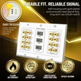 thumbnail image 5 of Home Theater Wall Plate - 3-Gang 7.2 Surround Sound Distribution w/ Premium Gold Plated Copper Banana Binding Post Coupler for 7 Speakers, 2 RCA Jack for Subwoofer, 3 HDMI Port for UHD 4K HD 1080P, 5 of 8