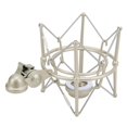 thumbnail image 1 of Support antichoc pour microphone, support anti-vibrations pour studio d'enregistrement en direct, champagne argenté, 1 of 4