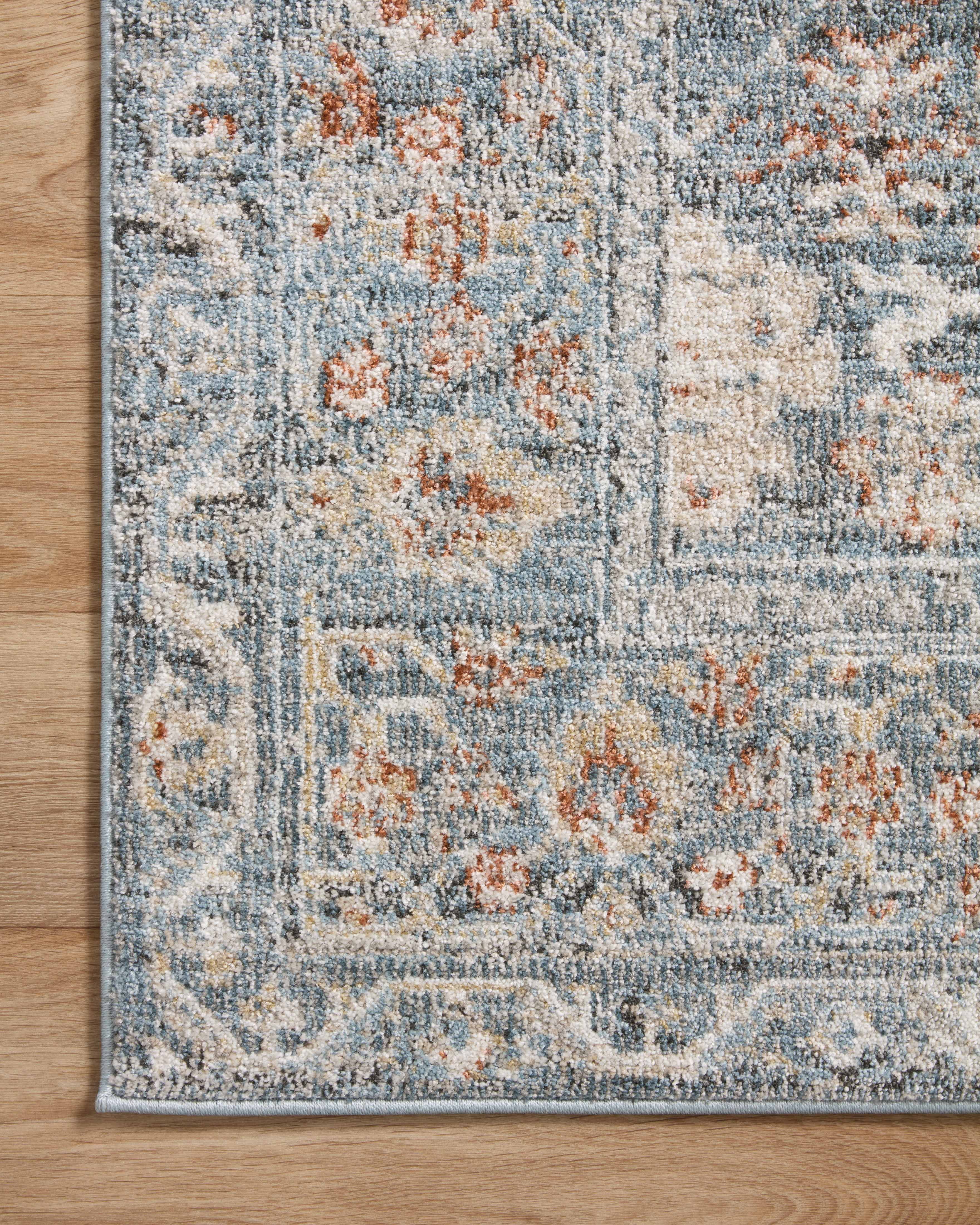 Loloi Odette Sky / Rust 7'-10" x 10' Area Rug