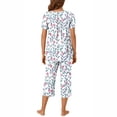 thumbnail image 4 of Rbaofujie Pyjama pour Filles, Col Rond, Imprimé Floral, Manches Courtes, avec Poches, 4 of 6