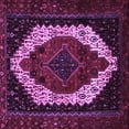 thumbnail image 1 of Ahgly Company Indoor Square Persian Purple Traditional Area Rugs, 4' Square, 1 of 4