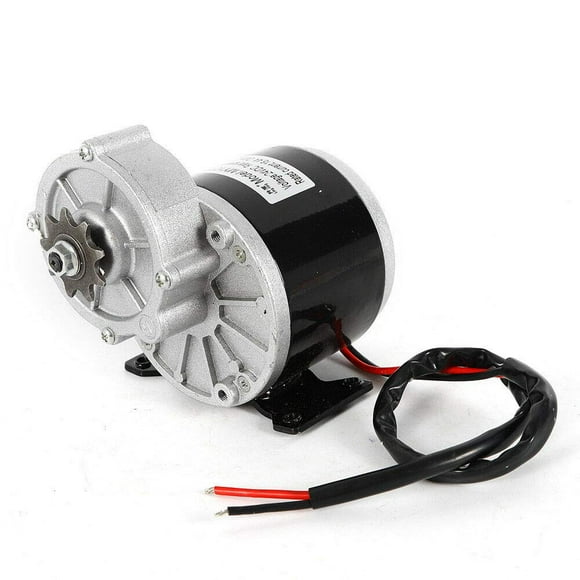 Moteur Électrique à Réduction de Vitesse 24V 350W avec Pignon à 9 Dents, Moteur Électrique DIY 300 Tr/min pour Vélo Électrique Scooter Go Kart Bicycle
