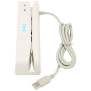 Card Swiper, Compact Portable Credit Card Skimmer Two Way Swiping For ID Authentication For Banking System For POS System