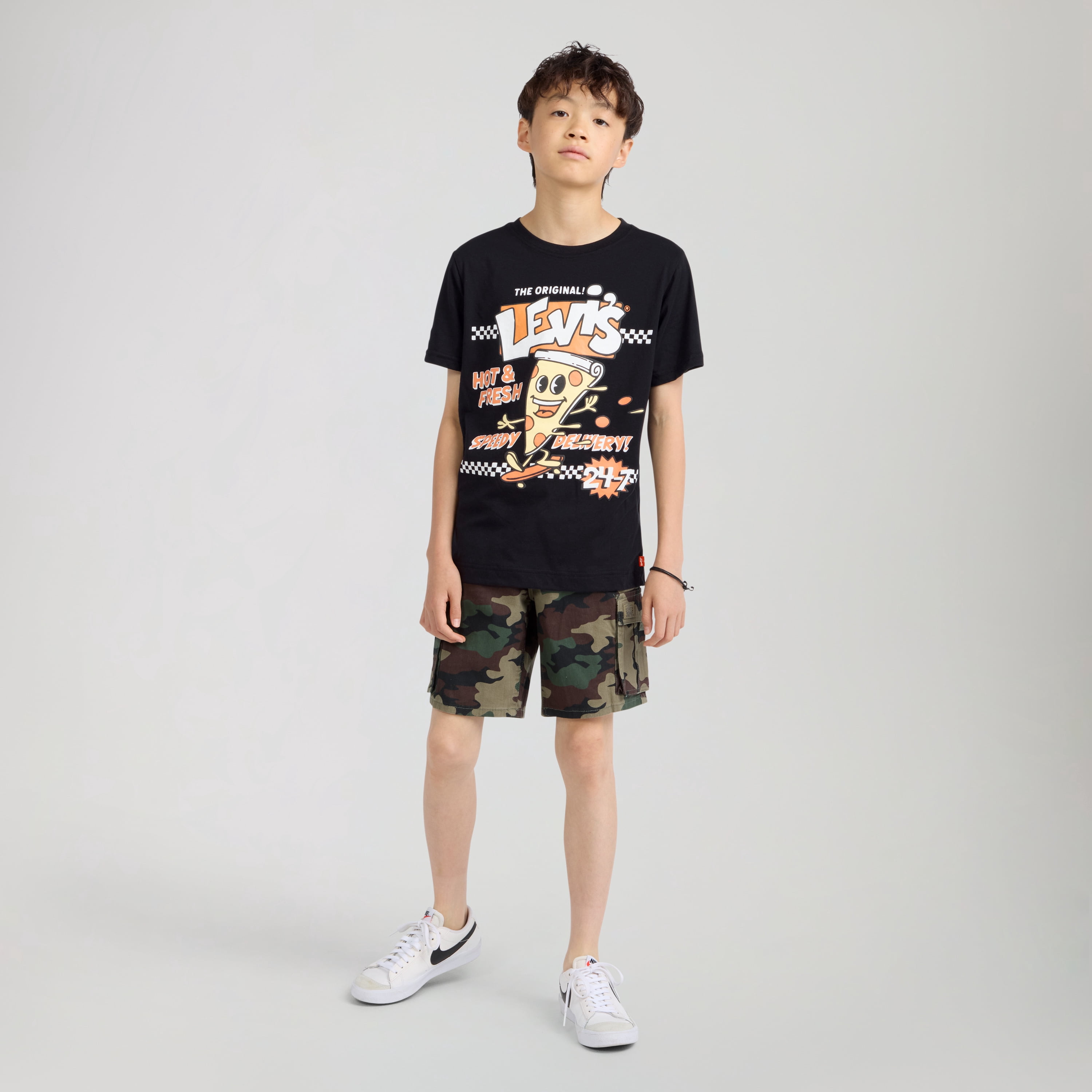 Levi's Little and Big Boys Graphic Tee with Short Sleeves, Sizes 4-20