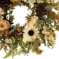 thumbnail image 5 of Northlight Pumpkins, Sunflowers and Fern Artificial Floral Fall Harvest Wreath - 28", 5 of 9