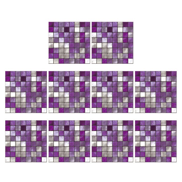 GOOHOCHY 10 piezas pegatinas de azulejos de mosaico pegatinas de azulejos simulados calcomanías de pared impermeables