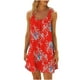 thumbnail image 2 of ICHUANYI Clearance Women's Beach Dress Bikini Beachwear Coverups Casual Vacation Short Summer Halter Dresses(Red, M) ICHUANYI WER2023080817167, 2 of 5