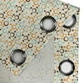 thumbnail image 5 of Ambesonne Abstract Grommet Curtain, Funky Molecule Like, 50" x 63", Orange Grey Pale Blue, 5 of 6