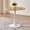 Natural White, variant on 31.5" Small Round Dining Table [Metal Tulip Pedestal Base] White Modern Kitchen Table for Dining Living Room Apartment Small Space