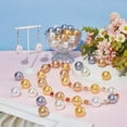 thumbnail image 5 of PH 60pcs Multi-colored 19mm Acrylic Round Chunk Beads for Jewelry Crafts Colorful, 5 of 6