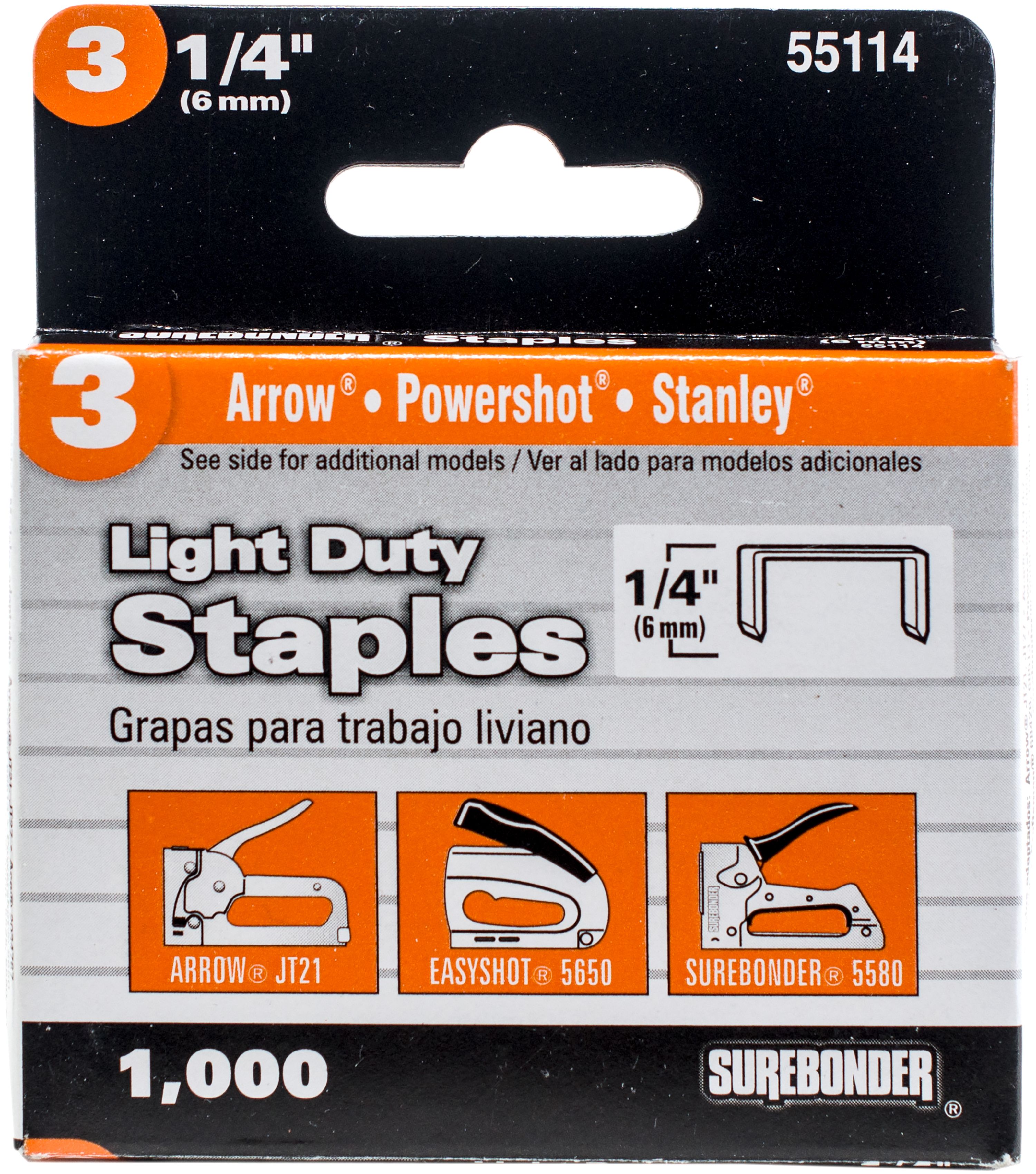 Easy Tacker Staples 1/4" 1,000/Pkg