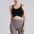 thumbnail image 2 of SHENGYUAN Women's Bras Women Sports Bra Yoga With Back Beauty Design Solid Color Tight Fit Push Up Training for Fitness Running Black,M, 2 of 6
