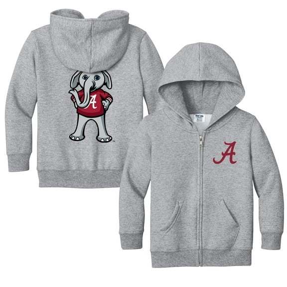Toddler Chad & Jake  Heather Gray Alabama Crimson Tide Logo Full-Zip Hoodie Jacket