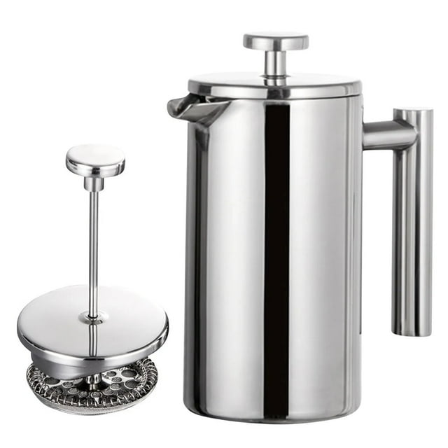 350ml/800ml Coffee Maker Pot French Press Coffee Maker Stainless Steel Double Walled Insulated Coffee Maker Pot