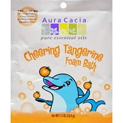 Aura Cacia Cheering Foam Bath, Tangerine & Sweet Orange Essential Oils 2.5 oz