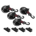 thumbnail image 3 of 4 piezas de ventosas de alta resistencia, con ganchos, ventosa de mejorada para acampar en el auto, accesorio de lona para acampar, para toldo con clips DYNWAVEMX Gancho de tienda de succión, 3 of 8