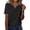 Black, variant on Zeagoo Womens Summer Tops Casual Short Sleeve V Neck T-Shirts Business Dressy Work Blouses