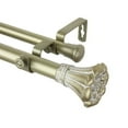 thumbnail image 2 of Blossom 1" Double Curtain Rod-Color:Black,Size:160-240", 2 of 4