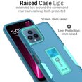 thumbnail image 5 of CoverON For T-Mobile Revvl 6 5G Phone Case, Military Grade Heavy Duty Full Body Kickstand Cover, Turquoise, 5 of 9