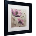 thumbnail image 2 of Trademark Fine Art "Plum Floral II" Canvas Art by Emily Adams, White Matte, Black Frame, 2 of 4