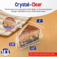 thumbnail image 3 of MT Products Extra Small Clear Plastic Cake Slice Container - Pack of 20, 3 of 8