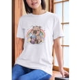 thumbnail image 3 of Playera Blanca Unisex Capibara Arcoíris, 3 of 4