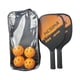 thumbnail image 5 of Raquetas de pickleball Baoblaze Naranja Raqueta portátil de pickleball con 2 raquetas y 4 pickleballs, 5 of 8