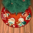 thumbnail image 4 of Buffalo Plaid Christmas Tree Skirt - 48" Velvet Plush Tree Skirt for Holiday Decor,Red Festive Xmas Tree Cover with Adjustable Fasteners,Easy to Clean & Store,for All Christmas Tree Sizes, 4 of 6