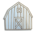thumbnail image 2 of Unfinished Wood Etched Barn Shape 4" / 1/4", 2 of 2