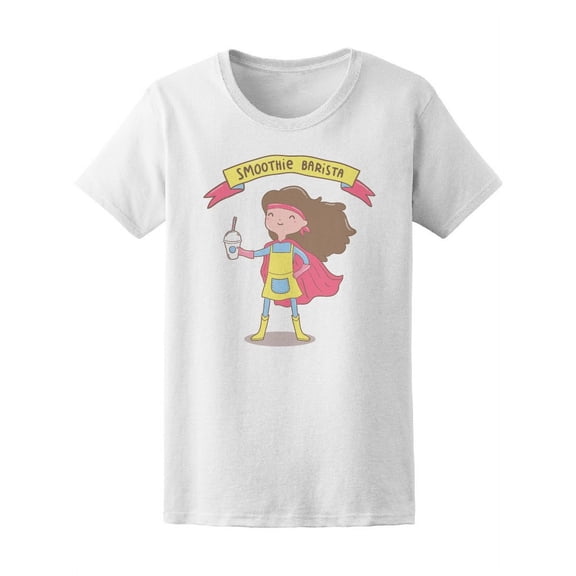 Cute Smoothie Barista  T-Shirt Women -Image by Shutterstock, Female x-Large