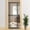 Black, variant on YUFU 74.8" Extra Tall Pet Gate for Cats, adjustable height adjustable width 30.3"-38.2" Pressure Mounted, No Drill, Walk-Through Door for Stairs/Doorways, (white)