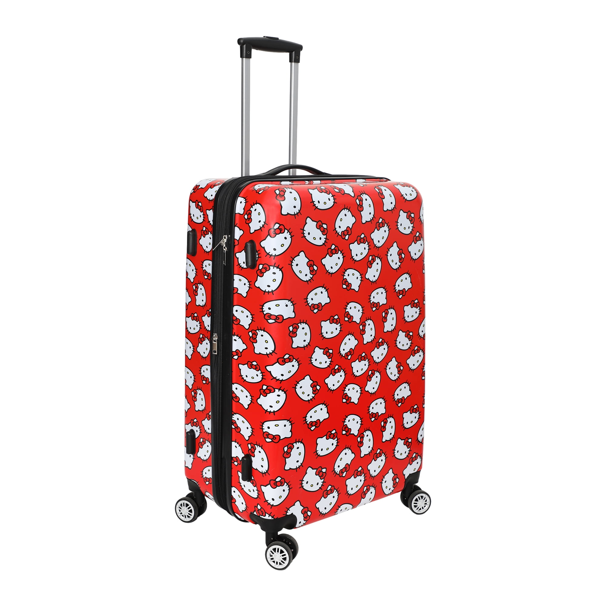 Hello Kitty All-Over Print 28" Suitcase With 360-Degree Wheels And Retractable Handle