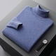 thumbnail image 5 of Suéter de lana de otoño e invierno, suéter de cachemira de cuello alto para hombre, suéter holgado de talla grande, suéter informal, camisa de base de cuello alto, 5 of 6