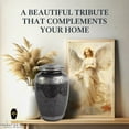 thumbnail image 3 of Ample Crimination URN Without Engraving | Large 10.5" Elegant Memorial Urn for Ashes with Meena Floral Design & Engraving Option ACU180, 3 of 9