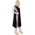 thumbnail image 3 of HAPPY BAY Women's Beachwear Swimsuit Coverups for Women Summer Swim Beach Cover ups for Swimwear Women Bathing Suit Cover-up Mini Dress M-L Black, Solid, 3 of 3