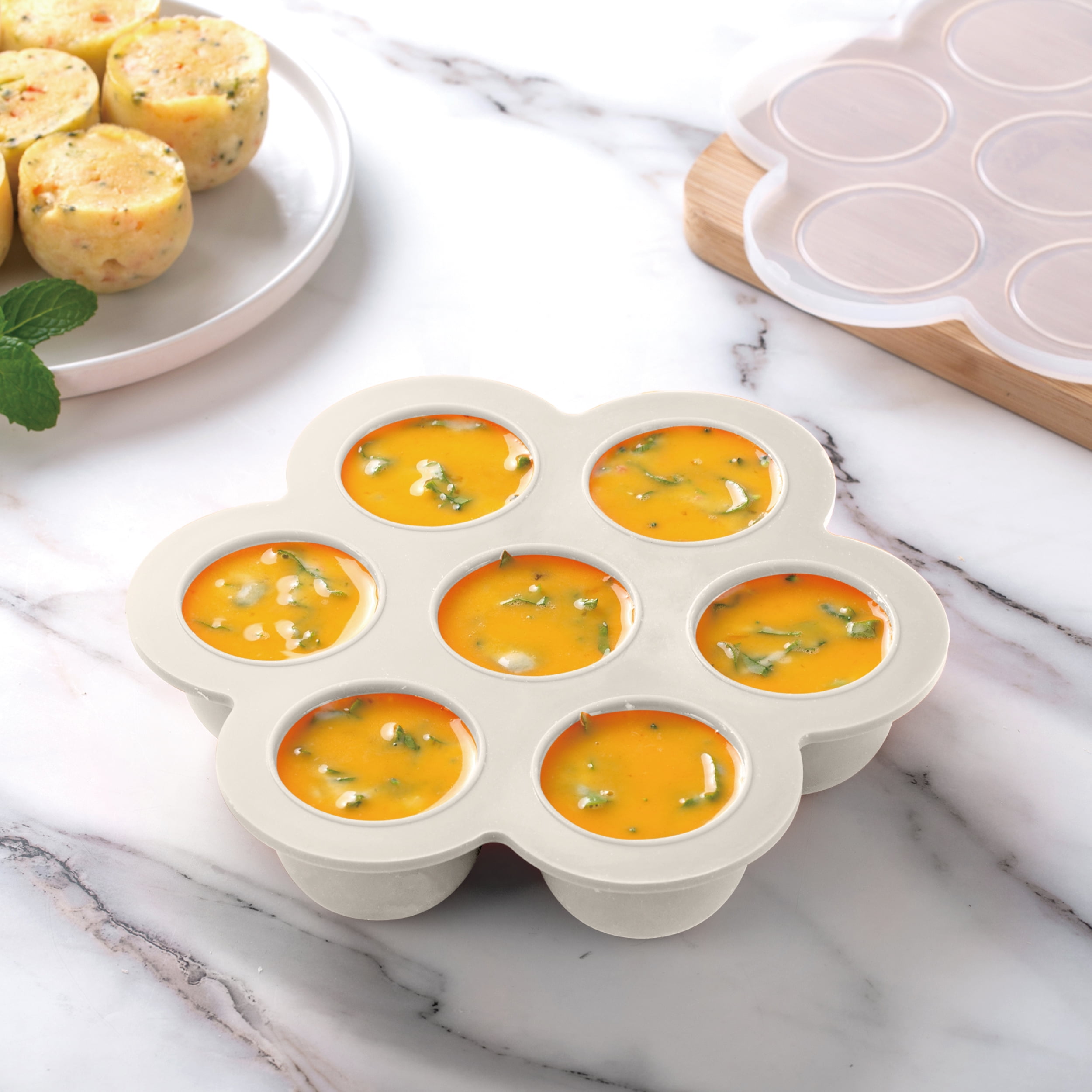 Cook with Color 7-Cavity Silicone Egg Mold – Nonstick, Easy-Release Design for Fun Appetizers and Treats