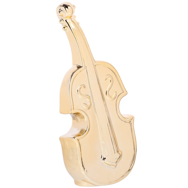 unbranded De Cello Cerámico Dorado Vintage Para Escritorio Y Adornos De Hogar Y Oficina