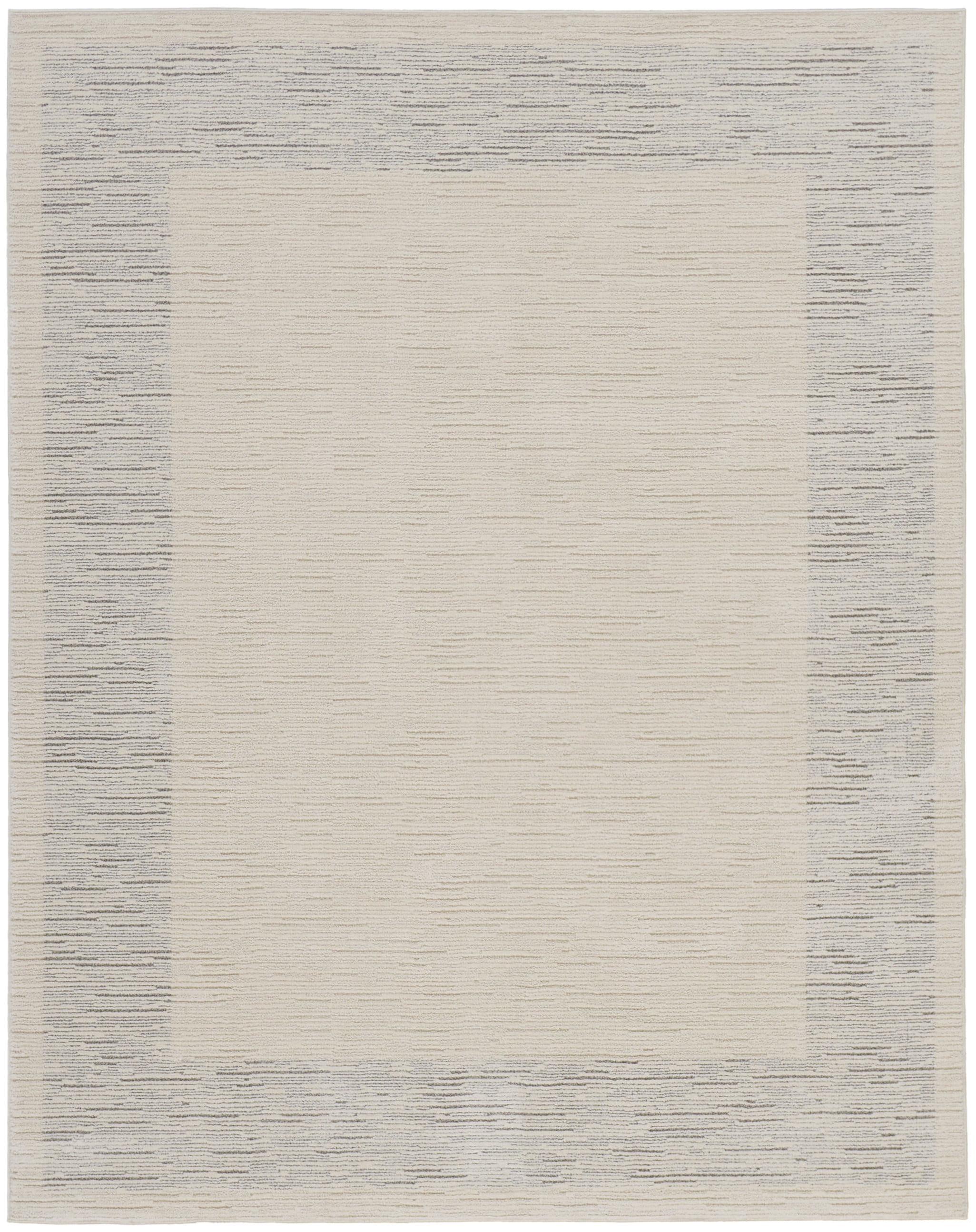 Nourison Santa Cruz Abstract Ivory Grey 7'10" x 9'10" Area Rug (8x10)