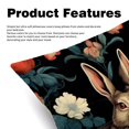 thumbnail image 2 of Rabbit Throw Pillows Set of 2 with Unique Patterns Covers - Available in 16x16, 18x18, and 20x20 Inches for Various Occasions - Includes Throw Pillow Inserts, 2 of 6
