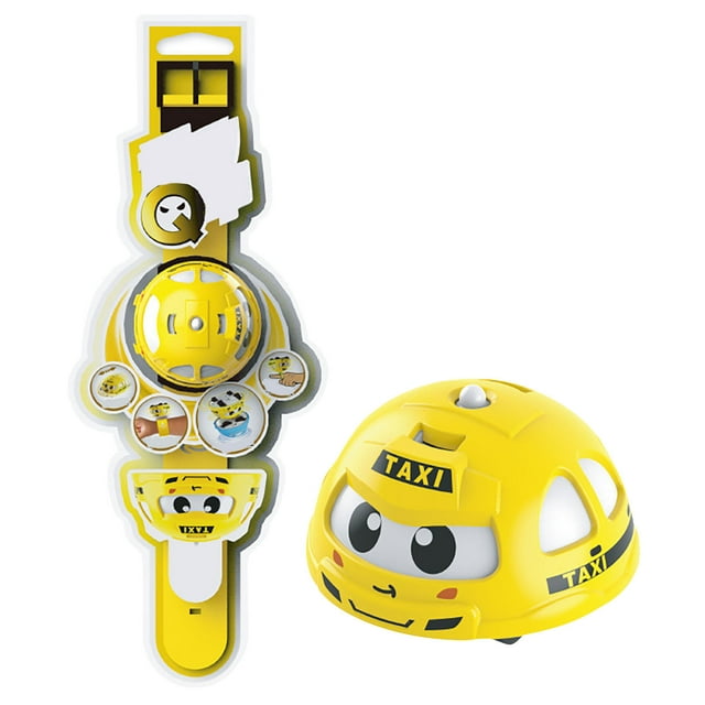 Big Save,HWRETIE Rotating Gyro Watch Car Toyspinning top Pull Back Car,Interactive Gift Educational Toys