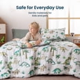 thumbnail image 2 of Sleep Zone Full/Queen Kids Bedding Comforter Set, 7 Piece Boy Cool Durable Children Bed in a Bag, Dinosaur World, 2 of 8