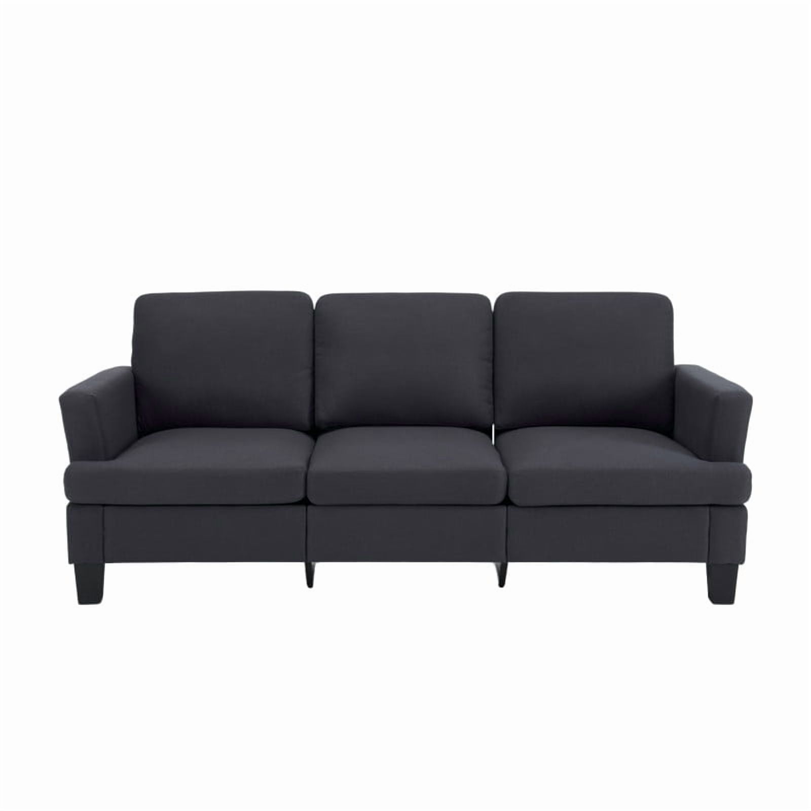 84" Modern 3-Seater Sofa, Upholstered Couch with Washable Covers and 25.6'' Deep Seat, Comfy Sofa Couch for Living Room, Bedroom, Apartment, Office