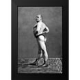 thumbnail image 2 of Vintage Muscle Men 13x18 Black Modern Framed Museum Art Print Titled - Bodybuilders Back and Left Profile, 2 of 5