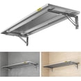 thumbnail image 4 of Adjustable Rail Type Folding Storage Rack Shelf  Suitable for Garage  Storage Room  Kitchens Wall Shelf Garage Storage Rack Floating Shelves  Wall Mounted Folding, 4 of 4