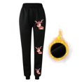 thumbnail image 3 of Pantalones de mezclilla Mujer Gibobby Pantalones de chándal con estampado navideño Rojo M, 3 of 5
